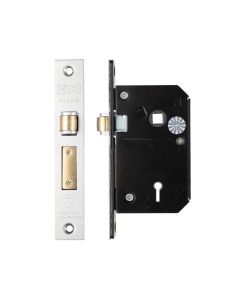 Zoo Hardware ZBSCS67SSKA36 British Standard 5 Lever Roller Sashlock - 67mm - Keyed Alike - Chubb Retro Fit 3K74 Satin Stainless