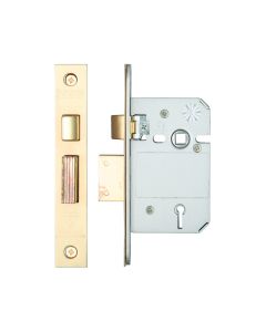 Zoo Hardware ZBSS64PVD British Standard 5 Lever Sashlock - 64mm Pvd