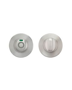 Zoo Hardware Turn and HEX Release with Indicator on 52mm rose- Push On Cover - 5mm spindle - Grade 304 ZCS004ISS-HEX