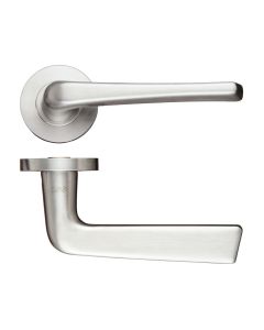 Zoo Hardware ZCS160SS Stainless Steel Lever - Push on Rose - Grade 304 Satin Stainless