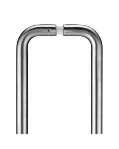 Zoo Hardware ZCS2D225BSBB Pair of 19mm D Pull Handle - 225mm Centers - Grade 201 - c/w Back to Back Fixings Satin Stainless