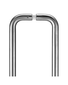 Zoo Hardware ZCS2D425BSBB Pair of 19mm D Pull Handle - 425mm Centers - Grade 201 - c/w Back to Back Fixings Satin Stainless