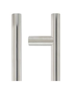 Zoo Hardware ZCS2G300BS 19mm Guardsman Pull Handle - 300mm - Grade 201 - Bolt Through Fixings Satin Stainless