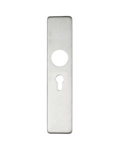 Zoo Hardware ZCS31EPSS Cover plate for 19 mm and 22mm RTD Lever on Backplate - Euro Profile 47.5mm Satin Stainless