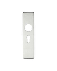 Zoo Hardware ZCS41EPSS Cover plate for 19 mm RTD Lever on Short Backplate - Euro Profile 47.5mm - 45mm x180mm Satin Stainless