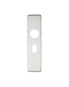 Zoo Hardware ZCS41OPSS Cover plate for 19 mm RTD Lever on Short Backplate - Oval Profile 48.5mm - 45mm x 180mm Satin Stainless