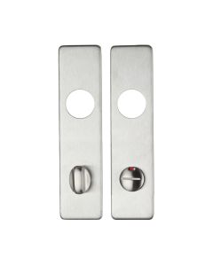 Zoo Hardware ZCS43SS78 Cover plate for 19 mm RTD Lever on Short Backplate - Din Bathroom/78mm Centres - 45mm x 180mm Satin Stainless
