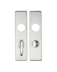 Zoo Hardware ZCS43SS Cover plate for 19 mm RTD Lever on Short Backplate - Bathroom 57mm - 45mm x 180mm Satin Stainless