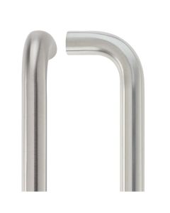 Zoo Hardware ZCSD300CS 22mm D Pull Handle - 300mm Centers - Grade 304 - Bolt Through Fixings Satin Stainless