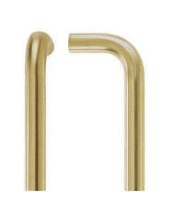 Zoo Hardware ZCSD300-PVDSB 19mm X 300mm Bolt Fix Pull Handle - Rosso - PVD Satin Brass