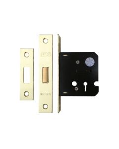 Zoo Hardware ZDC364EB 3 Lever Dead Lock 2.5" - smaller case Electro Brass