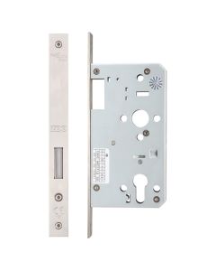Zoo Hardware ZDL0060SS Din Euro Deadlock - Backset 60mm Satin Stainless