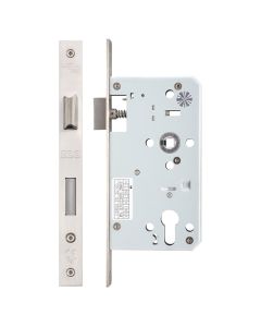 Zoo Hardware ZDL7260SS Din Euro Sashlock - 72mm c/c Backset 60mm Satin Stainless