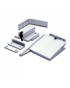 Zoo hardware Size 3-6 Double Rebated Door Selector - Complete With 102mm Arm, Standard Rebate Catch, Silver  ZDS0036-SE