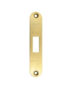 Zoo hardware Radius Forend, Strike and Escutcheon Pack For ZFB02 Fire Brigade Lock PVD Polsihed Brass ZFBAP02-R-PVDPB