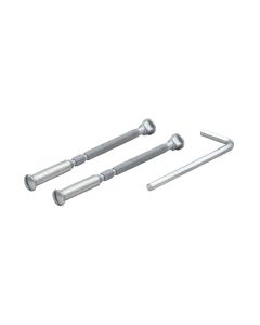 Zoo Hardware ZFP02CP Spare Fixing Pack - suitable for ZPZ, ZCZ,DAT & RM Levers 55mm will suit FB backplates Polished Chrome