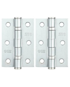 Zoo Hardware ZHS32SC Door Hinge 2 Ball Bearing 3"x2"x2mm Satin Chrome