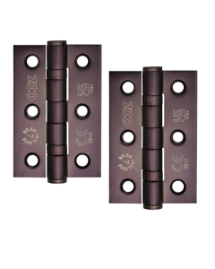 Zoo Hardware  Door Hinges Stainless Steel Ball Bearing Grade 7 Certifire UKCA/CE 76mm Etna Bronze