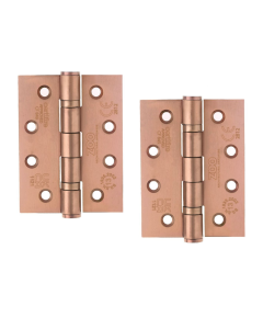 Zoo Hardware ZHSS243-PVDBZ Grade 13 Hinges - Ball Bearing 102mm x 76mm x 3mm Square Corner - PVD Bronze
