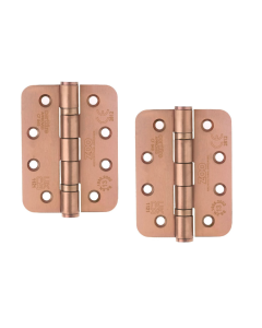 Zoo Hardware ZHSS243R-PVDBZ Grade 13 Hinges - Ball Bearing 102mm x 76mm x 3mm Radius Corner - PVD Bronze