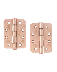 Zoo Hardware ZHSS243R-TRG Grade 13 Hinges - Ball Bearing 102mm x 76mm x 3mm Radius Corner - Tuscan Rose Gold
