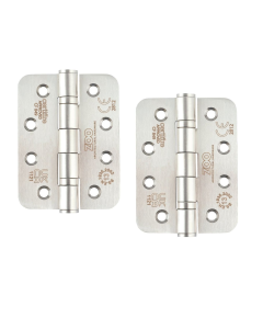 Zoo Hardware ZHSS243RS Grade 13 Ball Bearing Hinge Stainless Steel Radius - Grade 201 -102 x 76 x 3mm Satin Stainless