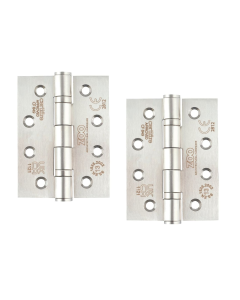 Zoo Hardware ZHSS243S Grade 13 Ball Bearing Hinge Stainless Steel - Grade 201 - 102 x 76 x 3mm Satin Stainless