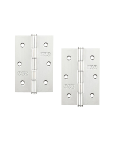 Zoo Hardware ZHSS352P Stainless Steel Slim Knuckle Door Hinge 76 x 52 x 1.5mm Polished Stainless