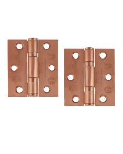 Zoo Hardware ZHSS7667S-PVDBZ Grade 11 Hinges - Ball Bearing 76mm x 67mm x 2.5mm Square Corner - PVD Bronze