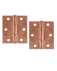 Zoo Hardware ZHSS7667S-TRG Grade 11 Hinges - Ball Bearing 76mm x 67mm x 2.5mm Square Corner - Tuscan Rose Gold