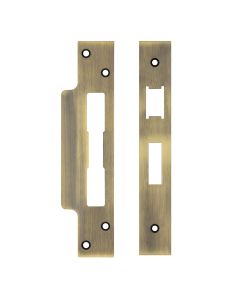 Zoo Hardware ZLAP10BFB Spare Acc Pk for UK Sash Locks - *BLANK* - contains Forend, Strike and Fixing Screws Florentine Bronze