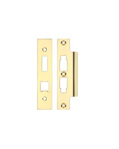 Zoo Hardware ZLAP16BPBUL Spare Acc Pk for UK Horizontal 3L Locks - *BLANK* - Contains Forend, Strike and Fixing Screws (Lock Version) Polished Brass