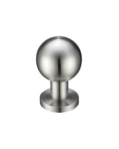Zoo Hardware ZPS200SS Ball Mortice Knob - 55mm Ball dia Satin Stainless