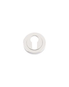 ZOO HARDWARE ZPZ001PN Euro Profile Escutcheon 50mm dia Polished Nickel