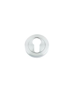 Zoo Hardware ZPZ001SC Euro Profile Escutcheon 50mm dia Satin Chrome