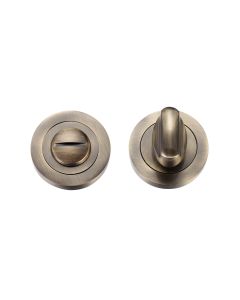 Zoo Hardware ZPZ004FB Turn and Release complete with Escutcheons and 5mm spindle 50mm dia Florentine Bronze