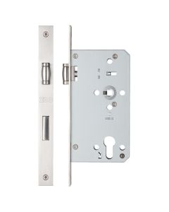 Zoo Hardware ZRD7260SS Roller Din Euro Sashlock - 72mm c/c Backset 60mm Satin Stainless