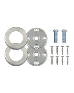 Zoo Hardware ZRP01SS Rose Pack - 2 x Push on Roses - Suitable for SS201 19, 22mm & 30mm Pulls Satin Stainless