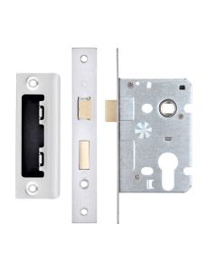 Zoo Hardware ZSC64EPSS Euro Profile Sashlock 2.5" Satin Stainless