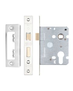 Zoo Hardware ZSC76EPPS Euro Profile Sashlock 3" Polished Stainless