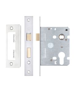 Zoo Hardware ZSC76EPSS Euro Profile Sashlock 3" Satin Stainless