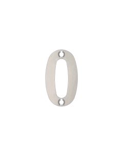 Zoo Hardware ZSN00SS Numerals - No 0 - 50mm Satin Stainless