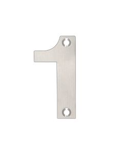 Zoo Hardware ZSN01ASS Door Numeral - No 1 - 75mm Satin Stainless