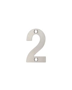 Zoo Hardware ZSN02SS Numerals - No 2 - 50mm Satin Stainless