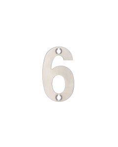 Zoo Hardware ZSN06SS Numerals - No 6 & 9 - 50mm Satin Stainless