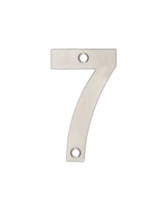 Zoo Hardware ZSN07ASS Door Numeral - No 7 - 75mm Satin Stainless