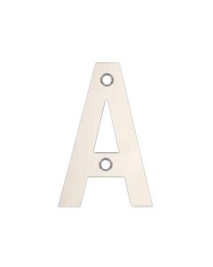 Zoo Hardware ZSNASS75 Door Letter - A - 75mm Satin Stainless