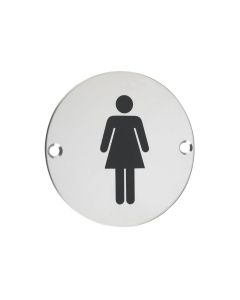 Zoo Hardware ZSS02PS Sex Symbol - Female - 76mm dia Polished Stainless