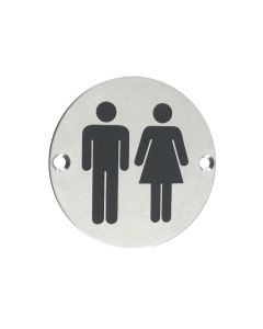 Zoo Hardware ZSS03SS Sex Symbol - Unisex - 76mm dia Satin Stainless