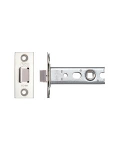 Zoo Hardware ZTLKA76HD Tubular Latch (Knobs) - Architectural 45* Travel 76mm C/W SSS forend - Heavy Duty Satin Stainless